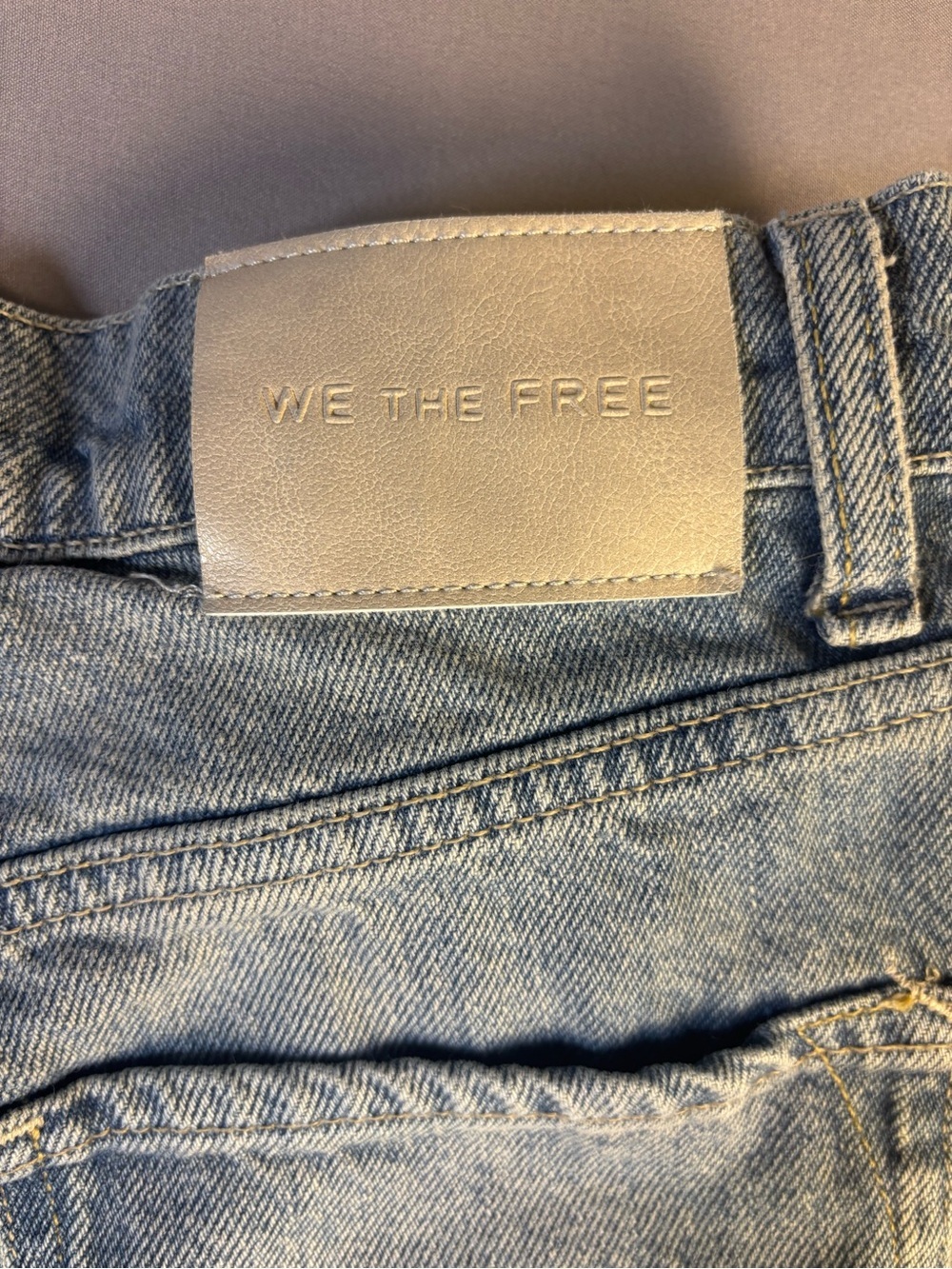 Free People Vintage Light Wash Button-Fly Jeans Size 25 - Picture 9 of 13
